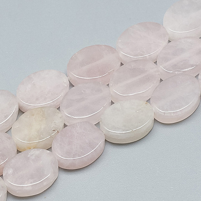 Природного розового кварца нитей бисера, овальные