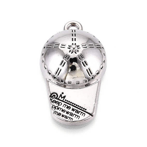 Сплавочные подвески тибетского стиля, бейсболка, без кадмия и без свинца