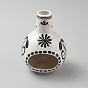 Floral Pattern Porcelain Incense Holder, Aromatherapy Burner for Home & Meditation