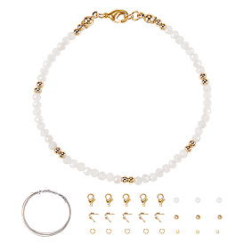 Изготовление браслетов, с гранеными круглыми бусинами из натурального радужного лунного камня, покрытие стойки и вакуумное покрытие PVD латунные круглые шариковые распорки и латунные карабины, без свинца и без кадмия