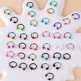 316l круглые/подковообразные кольца для носа из нержавеющей стали