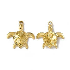 PVD Vacuum Plating 304 Stainless Steel Pendants, Long-Lasting Plated, Sea Turtle Charms