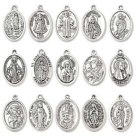 Религиозные сплавы подвески, овальные