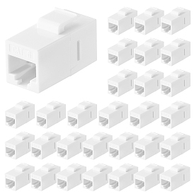 Пластиковый штекер 6 RJ45 линейный соединитель Keystone Jack, Разъем Ethernet-удлинителя для удлинения сетевого кабеля