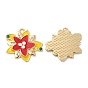 Pendentifs en émail , plaqué longue durée, sans cadmium et sans nickel et sans plomb, charme de fleur