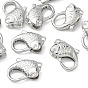 SHEGRACE Brass Lobster Claw Clasps, Fish, Cadmium Free & Lead Free & Nickel Free