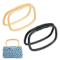 4Pcs 2 Colors Rattan Woven Bag Handles, O-shaped, for Purse Makings