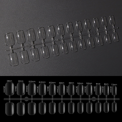 Plastic Full Cover False Nail Tips, Nail Art Detachable Manicure