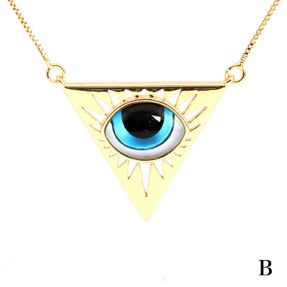 Gold Plated Inverted Triangle Pendant