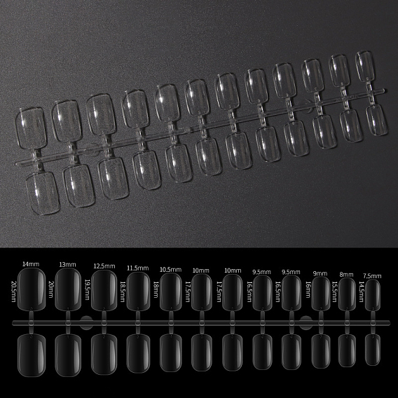 Plastic Full Cover False Nail Tips, Nail Art Detachable Manicure