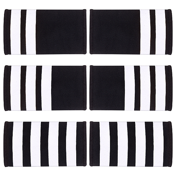 3 пары 3 стили прямоугольные полиэстеровые пилотские погоны, пришиваем значки на плечи из фетровой ткани