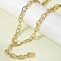6мм латунные кабельные цепочки ожерелья, стойки покрытие, долговечный, без кадмия и без свинца