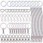 DIY Making, Iron/Alloy/Stainless Steel Keychain Ring and Clasps