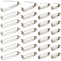 160Pcs 4 Style Iron Brooch Findings, Back Bar Pins