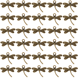 100 шт. Подвески из сплава в тибетском стиле, без кадмия и без свинца, стрекоза
