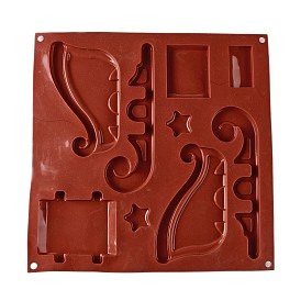 Square Cake DIY Food Grade Silicone Mold, Cake Molds (Random Color is not Necessarily The Color of the Picture)