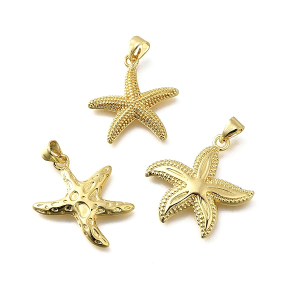Латунные подвески, морская звезда, стойки покрытие, долговечный, без свинца и без кадмия