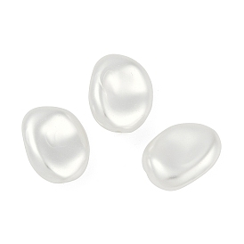 Glass Profiled Pearl Beads, Pearlized, Oval