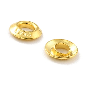 925 люверс из стерлингового серебра, для изготовления пакетов, плоско-круглые