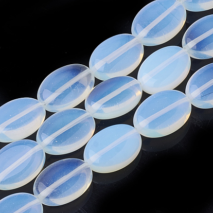 Perles opalite brins, ovale