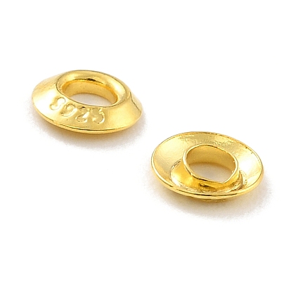 925 люверс из стерлингового серебра, для изготовления пакетов, плоско-круглые