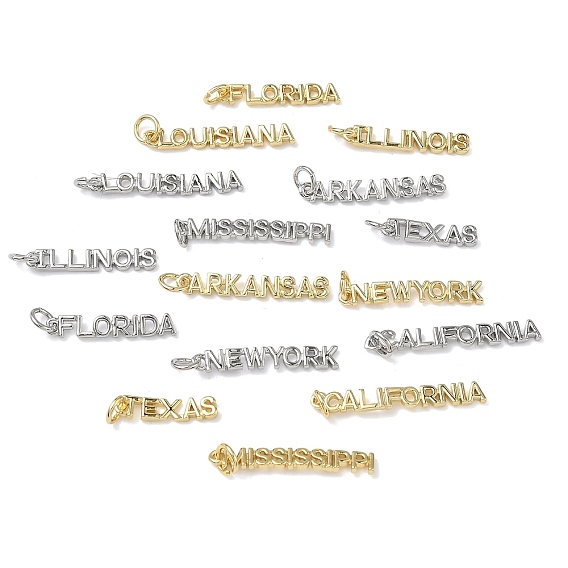 Латунные подвески, словесные чары, долговечный, стойки покрытие, без свинца и без кадмия, с целью перехода в кольце