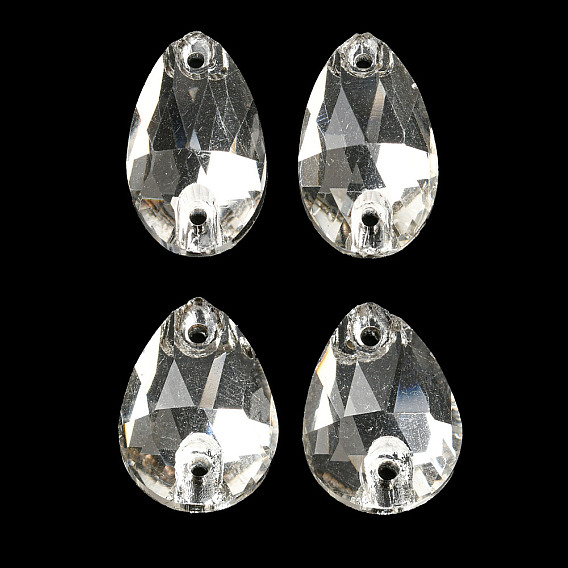 Подвески для стеклянных разъемов, граненые, слезные ссылки