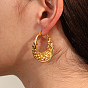 Stainless Steel Hoop Earring for Women, Split Earrings
