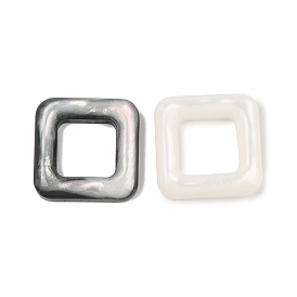 Opaque Resin Decoden Cabochons, Hollow Square