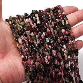 Натуральный турмалин бисер нитей, самородки