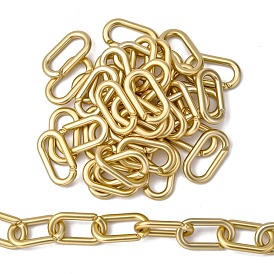 Opaque Spray Painted Acrylic Linking Rings, Quick Link Connectors, for Cable Chains Making, Oval
