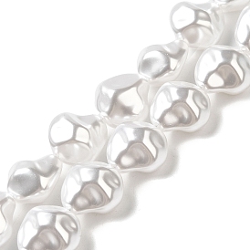 Perles en plastique imitation abs, polygone