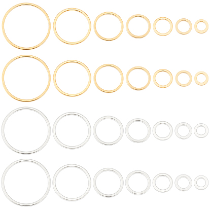 28шт 14 латунные соединительные кольца, долговечный, круглые кольца