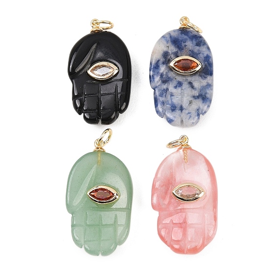 Драгоценный камень подвески, Религиозные подвески в виде руки Хамса с фурнитурой из микрофибры и латунных элементов., реальный 18 k позолоченный, долговечный, стойки покрытие, без кадмия и без свинца