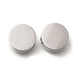 304 из нержавеющей стали бусы, плоско-круглые
