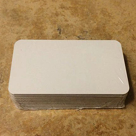 Aluminum Blank Thermal Transfer Business Cards, Rectangle