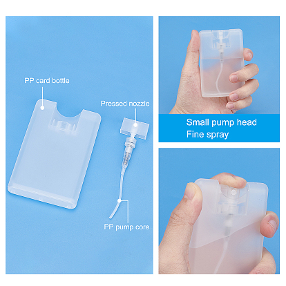 Benecreat diy 18 conjuntos 3 estilo botellas de spray de plástico, con 6pc 2ml desechable en forma de lágrima y 1pc mini tolva de embudo transparente