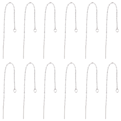 30 пары 304 фурнитура для сережек-гвоздиков из нержавеющей стали, с петлями, ушные резьбы