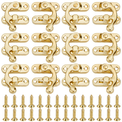 20шт. 2 варианты замков для деревянных коробок из цинкового сплава, шкатулка застежка