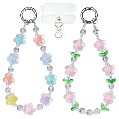 2шт. смоляные мобильные ремни, с пластиковым шнурком для сотового телефона из ПВХ