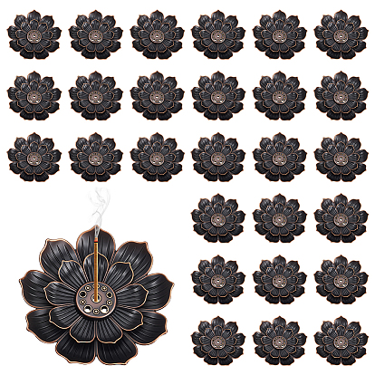 60шт. подставка для благовоний из сплава, домашний офис чайхана дзен буддийские принадлежности, лотос