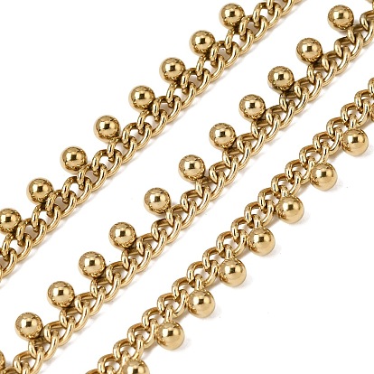 304 из нержавеющей стали обуздать цепи, ионное покрытие (ip), пайки, с катушкой, с круглых бусин