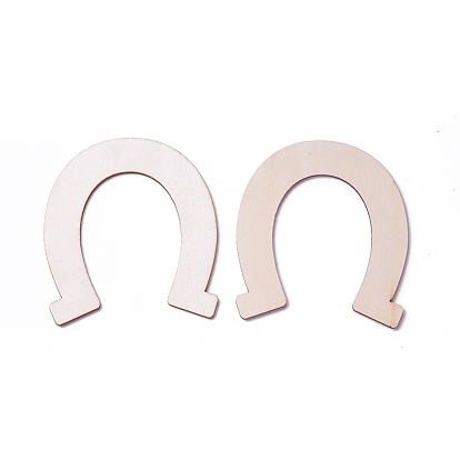Wood Cabochons, Horseshoe