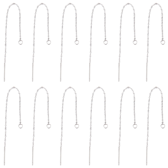 30 пары 304 фурнитура для сережек-гвоздиков из нержавеющей стали, с петлями, ушные резьбы