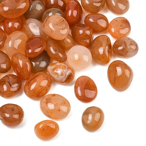 Cuentas de cornalina naturales, piedra caída, pepitas, sin agujero / sin perforar, Gemas para rellenar jarrones/sin perforar, gemas de relleno de jarrones