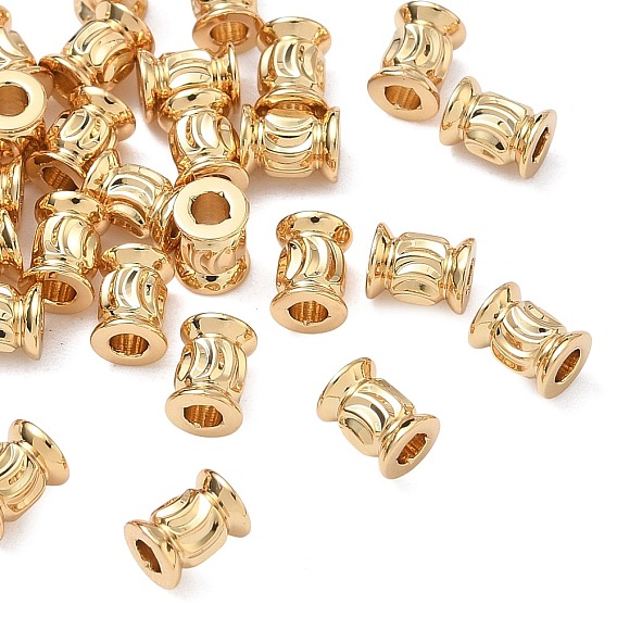 SHEGRACE Brass Beads, Cadmium Free & Nickel Free & Lead Free, Column