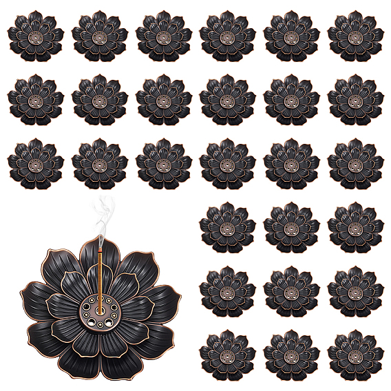 60шт. подставка для благовоний из сплава, домашний офис чайхана дзен буддийские принадлежности, лотос