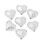 UV Plating Acrylic Beads, Heart