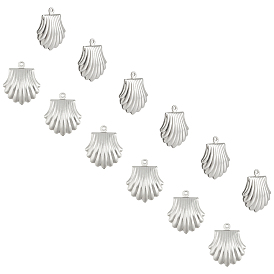 304 Stainless Steel Pendants, Shell Shape