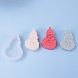 DIY Silicone Candle Molds, for Scented Candle Making, Christmas Snowman